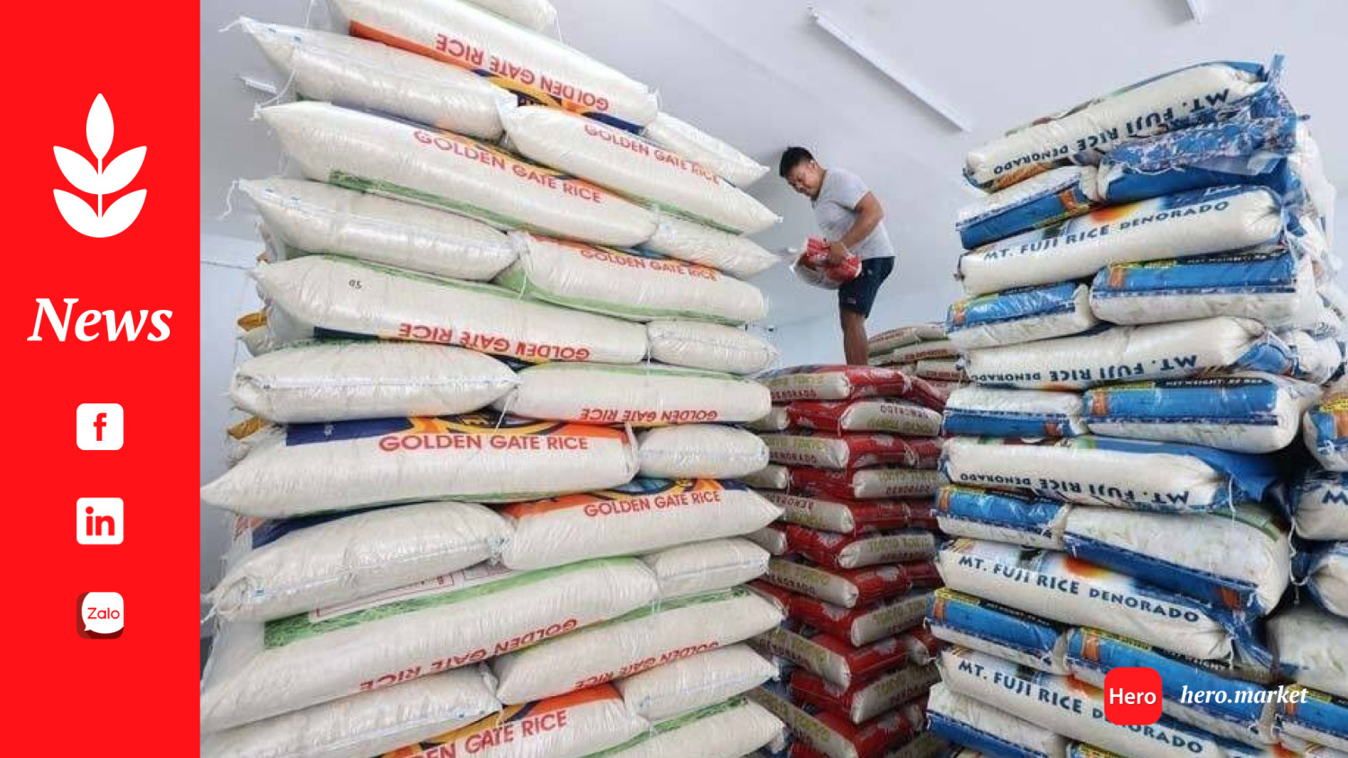 Rice imports of the Phillippines decline by 36% in June